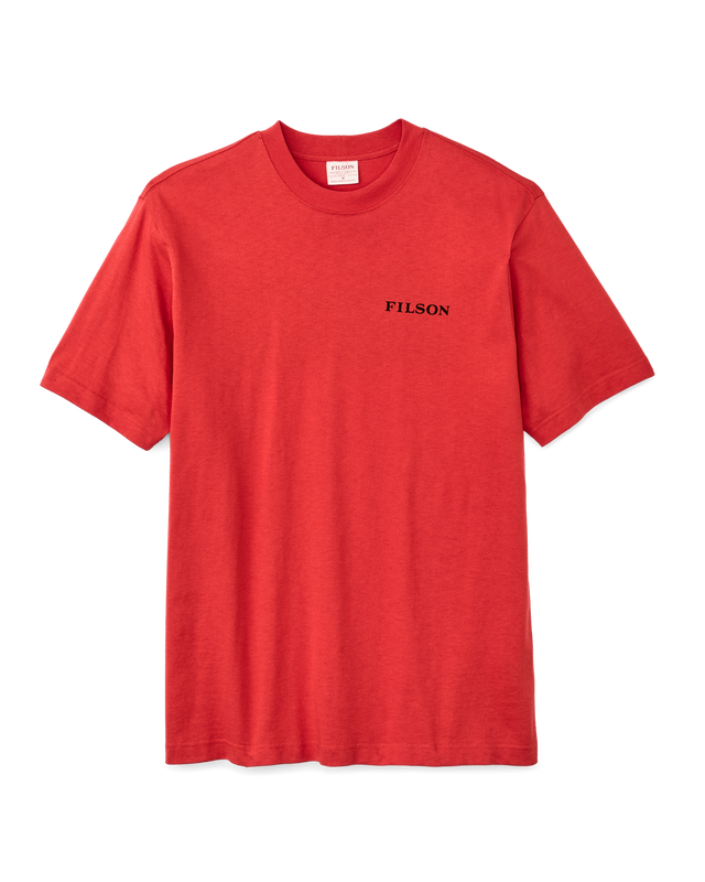 Frontier Logo T-shirt - Aurora Red / Scenic Mark