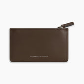 Dark Leather Zip Wallet