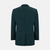 Fulham Green Single Breasted Quilted Blazer