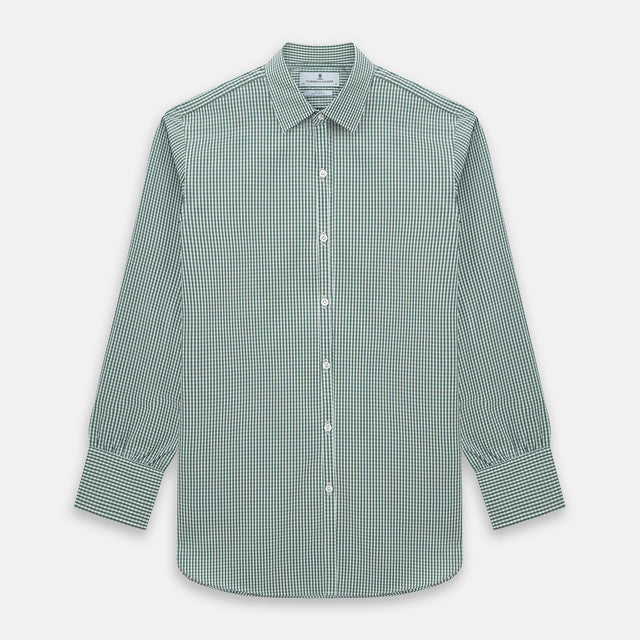 MELON GREEN MICRO SHADOW CHECK WESTMINSTER SHIRT