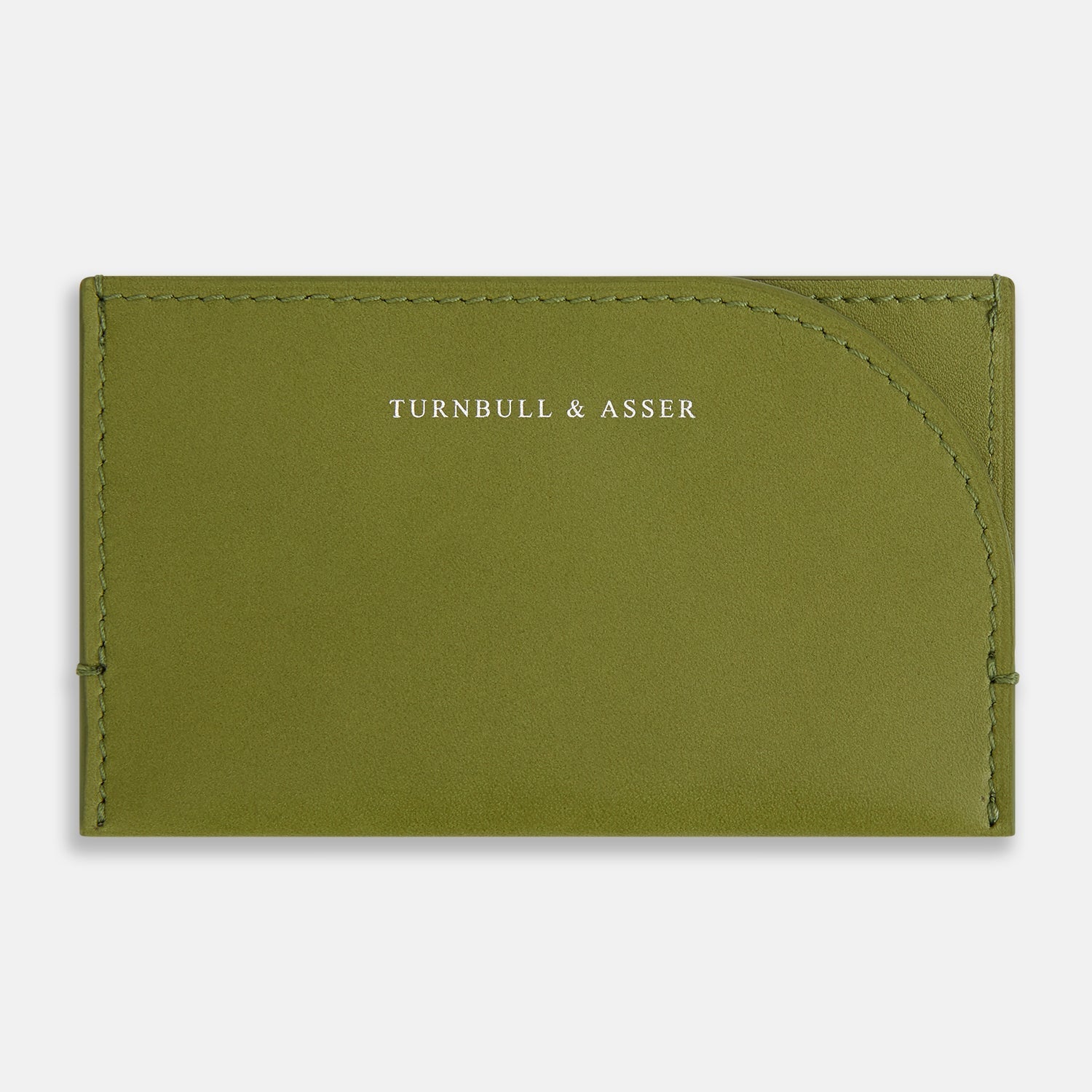 Green Slim Rounded Card Holder