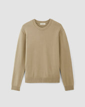 The Classic Sweater in Everyday Cotton | Trench Coat Khaki