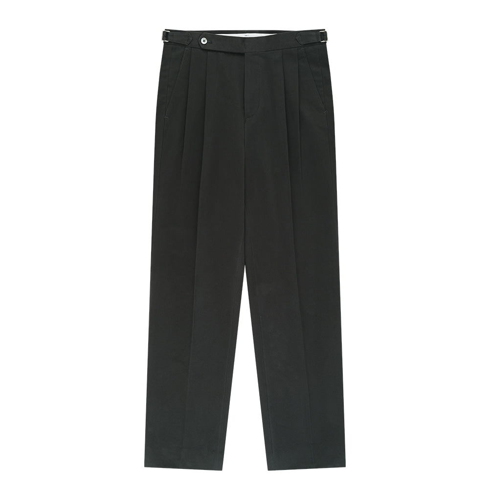 Essential Gaberdine Heavy Double Pleated Relaxed Chino