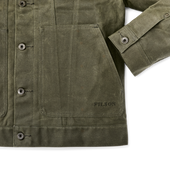 Tin Cloth Short Lined Cruiser Jacket - Military Green