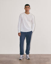 The Rec Long-Sleeve Crew | White