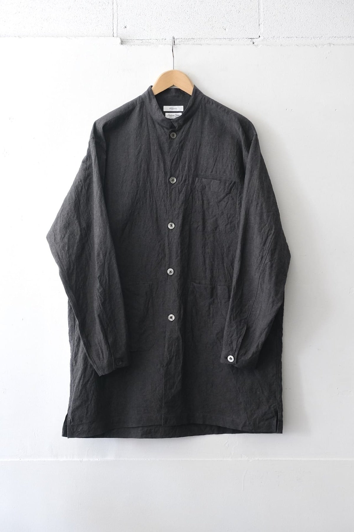 FUJITO Shirt Coat Charcoal,Dark Navy | Directors Web Shop powered by BASE