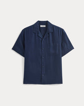 Linen Resort Shirt | Navy