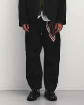 Cinch Back Curved Pants Twill
