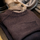 Shetland Sweater In Dark Brown