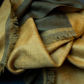 Double Sided Cashmere Scarf In And Yellow