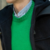 12ply Plain Knit Cashmere Sweater In