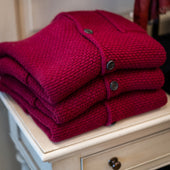Single Breasted Cashmere And Merino Knitted Jacket In