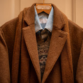 100 Hands For Anderson Sheppard Handmade Chambray Shirt In Light