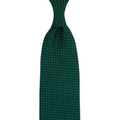 Kuska Handwoven Grossa Grenadine Silk Tie - Forest