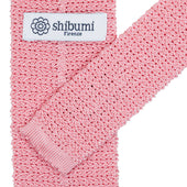 Crunchy Silk Knit Tie Pink