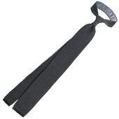 Crunchy Silk Knit Tie Grey