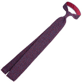 Crunchy Silk Knit Tie Cherry Mottled