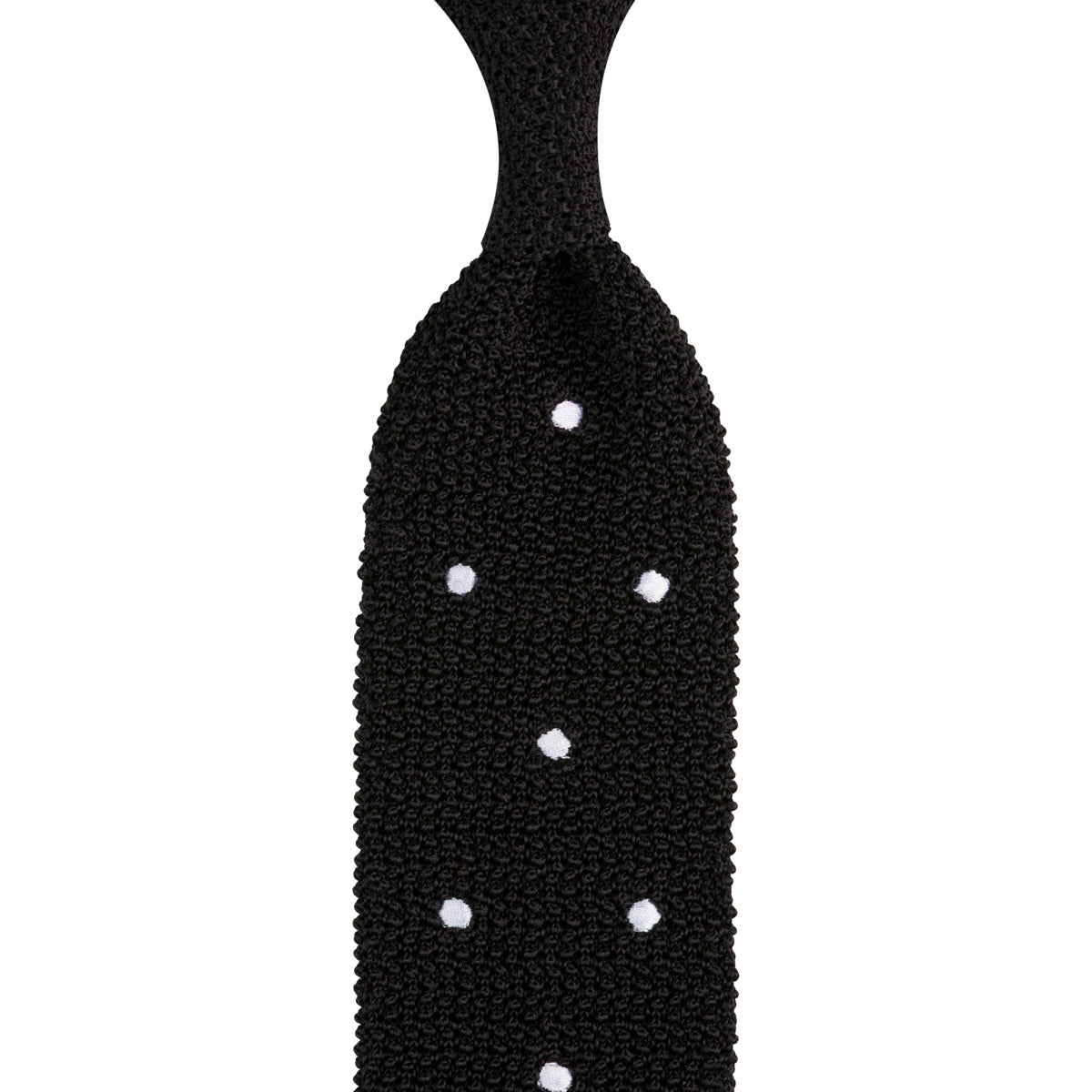Crunchy Silk Knit Tie Dots