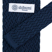 Zigzag Silk Knit Tie