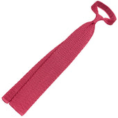Zigzag Silk Knit Tie