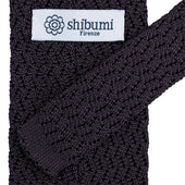 Zigzag Silk Knit Tie
