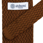 Zigzag Silk Knit Tie