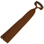 Zigzag Silk Knit Tie