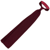 Zigzag Silk Knit Tie