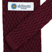 Zigzag Silk Knit Tie