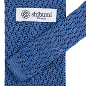 Zigzag Silk Knit Tie