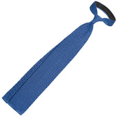 Zigzag Silk Knit Tie