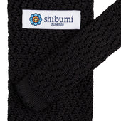 Zigzag Silk Knit Tie