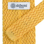 Zigzag Silk Knit Tie Pale