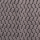 Zigzag Silk Knit Tie Grey