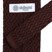 Zigzag Silk Knit Tie