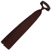 Zigzag Silk Knit Tie