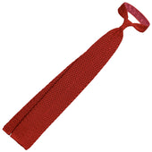 Zigzag Silk Knit Tie