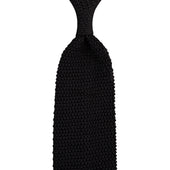 V Point Knit Tie Silk