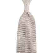 V Point Knit Tie Silk