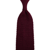 V Point Knit Tie Silk