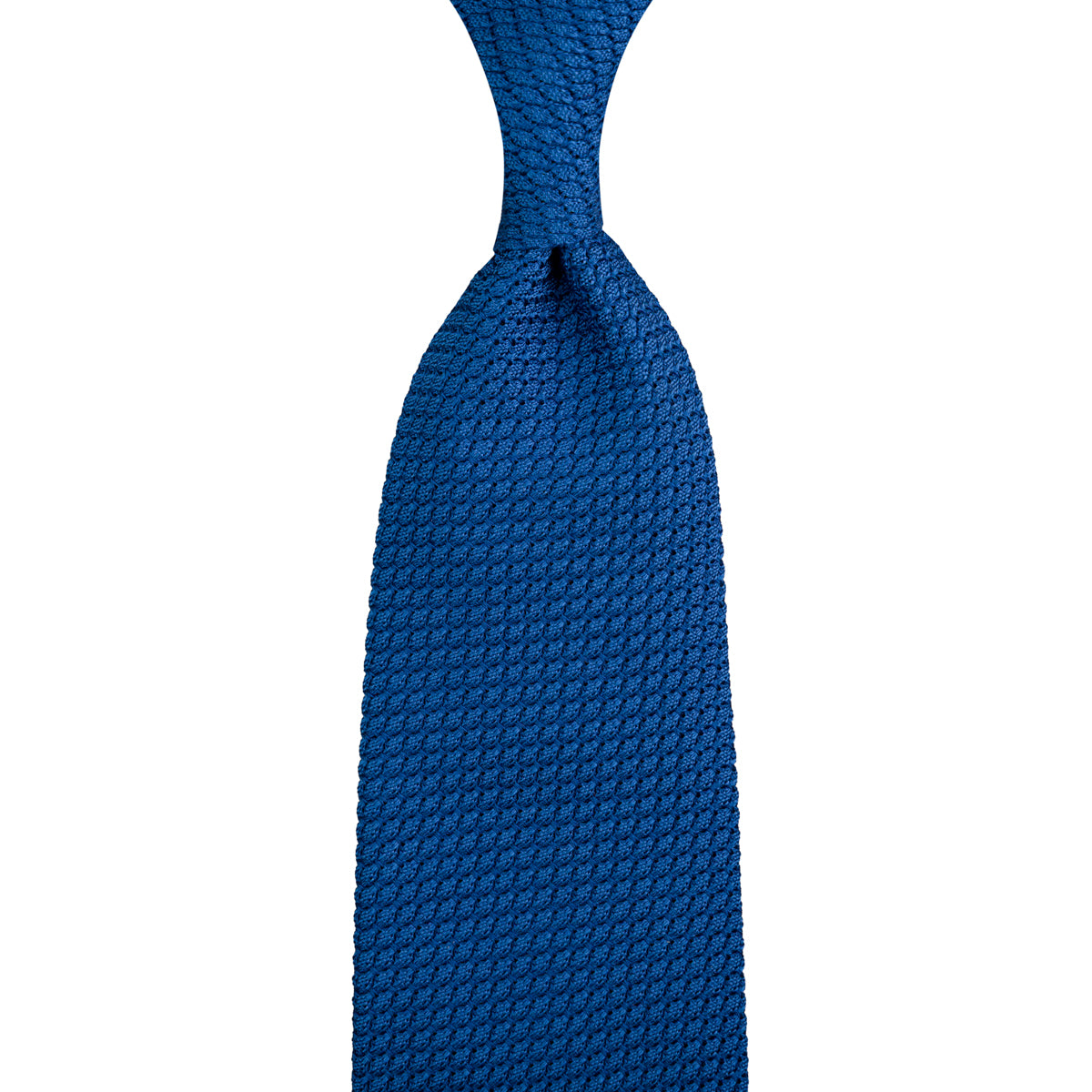 Grenadine Garza Grossa Tie Azure Hand Rolled