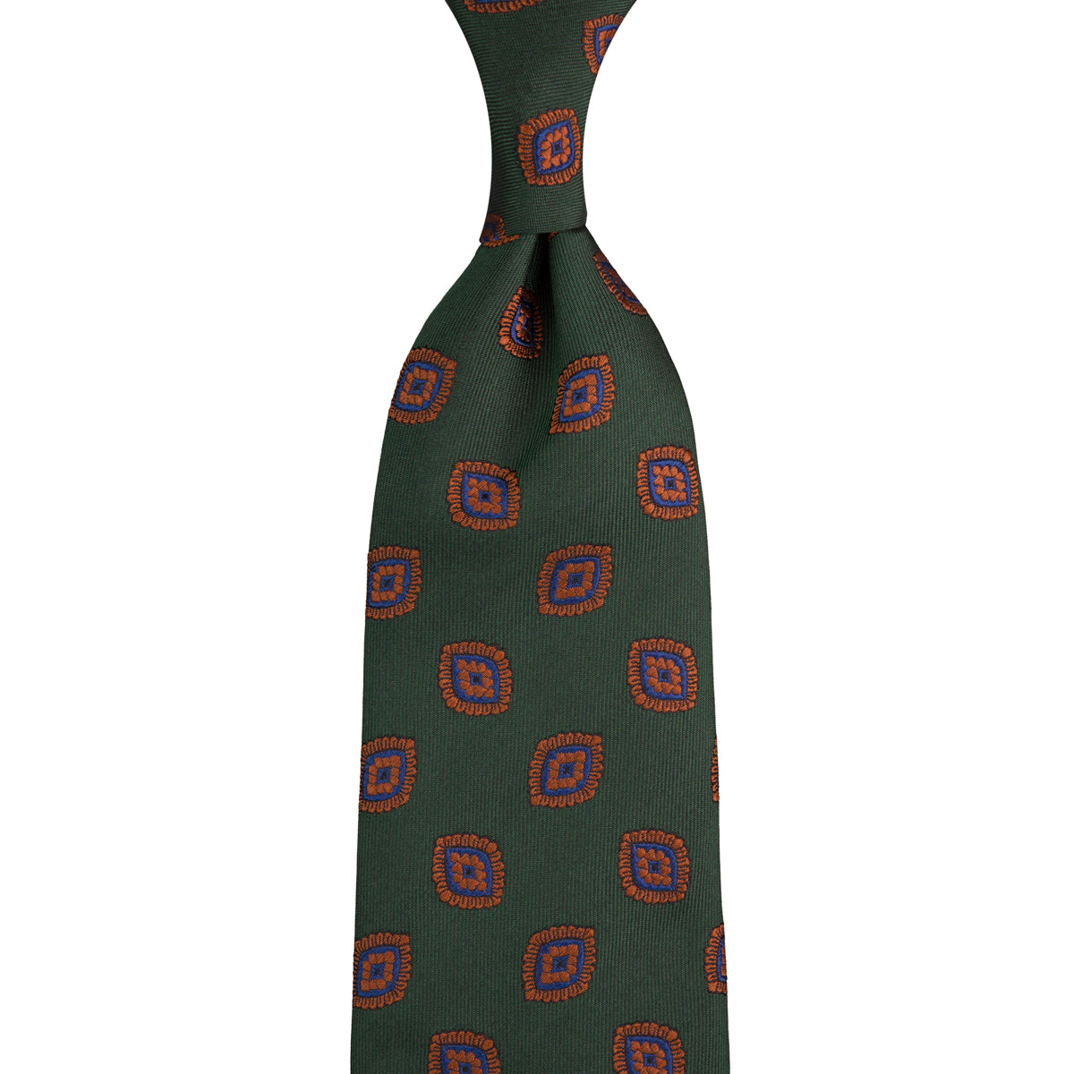 Floral Jacquard Silk Tie Hand Rolled
