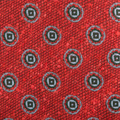 Floral Shantung Silk Bespoke Tie - Rust