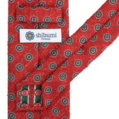Floral Shantung Silk Bespoke Tie - Rust