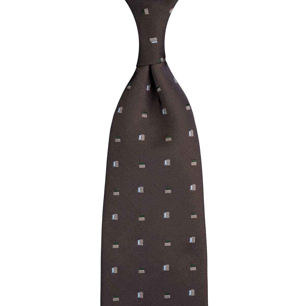Floral Jacquard Silk Tie Hand Rolled