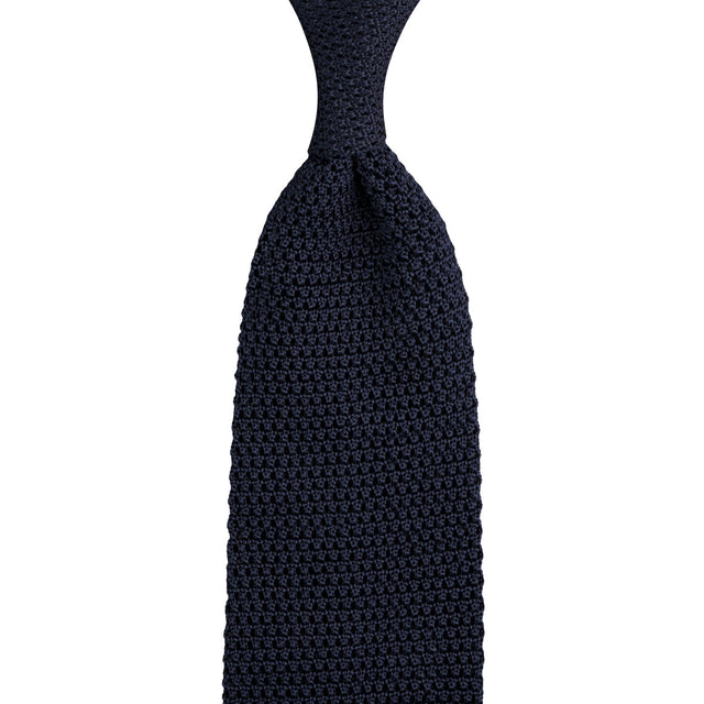 Silk Knit Tie - Ink