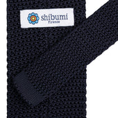 Silk Knit Tie Midnight
