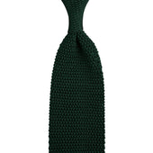 Silk Knit Tie Green