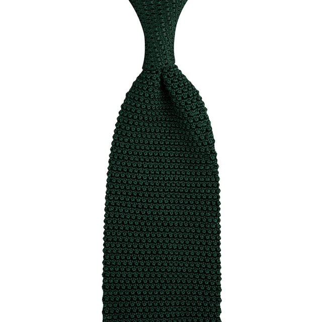 Silk Knit Tie - Forest