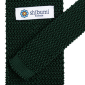 Silk Knit Tie Green